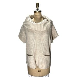 VINEYARD VINES chunky oatmeal alpaca wool sweater